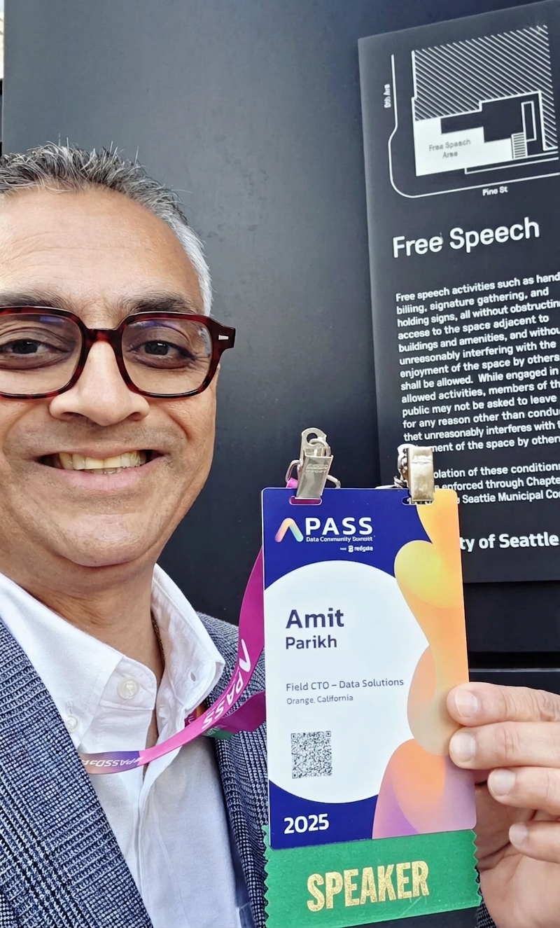 Speaker badge in hand, Seattle